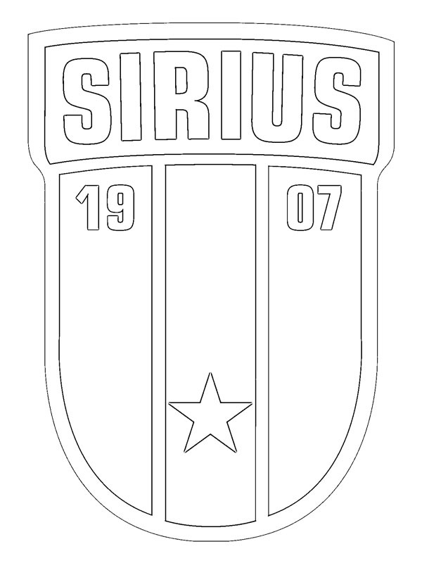 Ausmalbild ik sirius fotboll