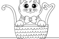 Ausmalbild katze im kinderwagen