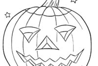 Ausmalbild kuerbis halloween