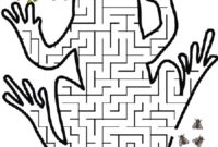Ausmalbild labyrinth frosch