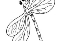 Ausmalbild libelle