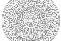 Ausmalbild mandala weihnachtsbaum
