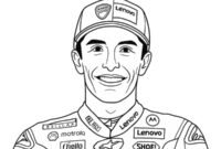 Ausmalbild marc marquez