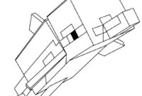 Ausmalbild minecraft delfin