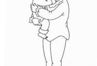 Ausmalbild mutter und sohn