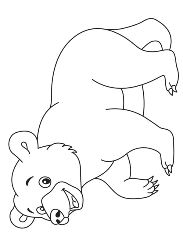 Ausmalbild niedlicher eisbaer
