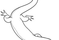 Ausmalbild niedliches chamaeleon