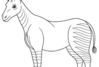 Ausmalbild okapi