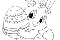 Ausmalbild osterhase