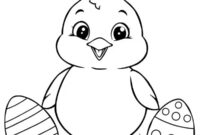 Ausmalbild osterkueken