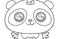 Ausmalbild pandacorn