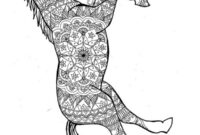 Ausmalbild pferd mandala