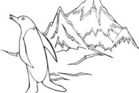 Ausmalbild pinguin am suedpol
