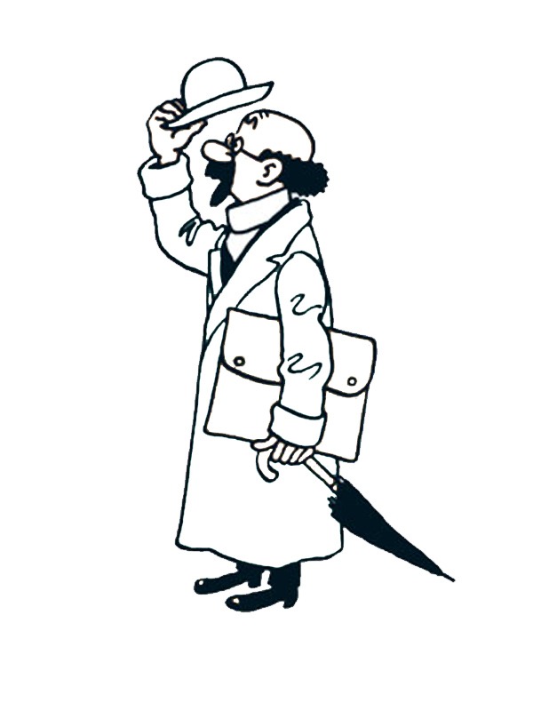 Ausmalbild professor bienlein