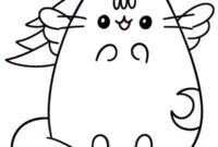 Ausmalbild pusheen als eichhoernchen