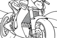Ausmalbild rennmotorrad
