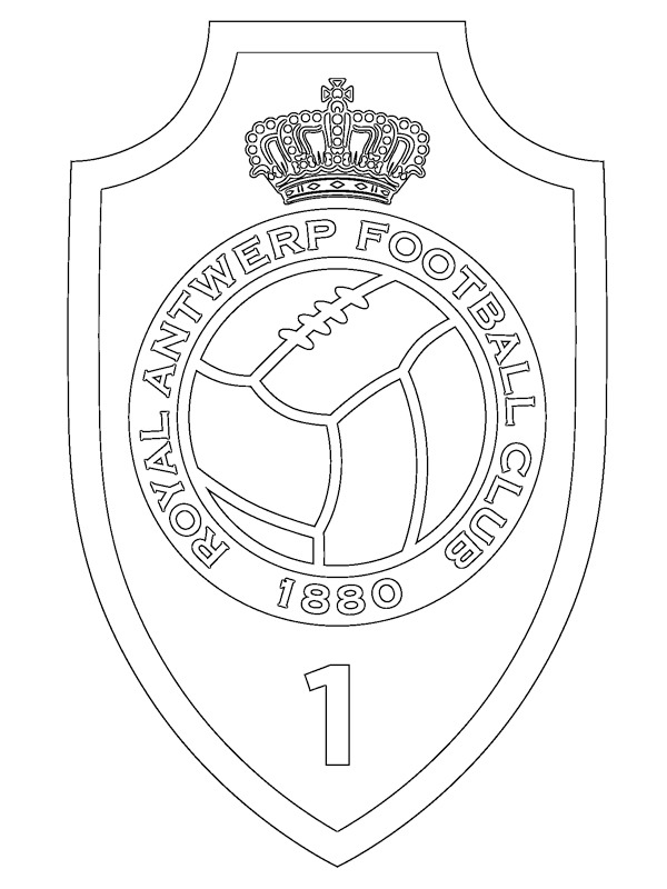 Ausmalbild royal fc antwerpen
