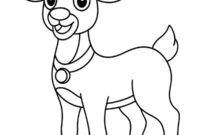 Ausmalbild rudolph das rotnasige rentier