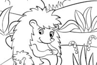 Ausmalbild schlafende igel