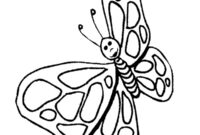 Ausmalbild schmetterling