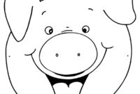 Ausmalbild schweinekopf