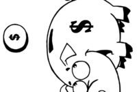 Ausmalbild sparschwein
