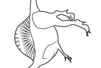 Ausmalbild spinosaurus