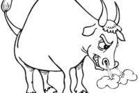 Ausmalbild stier