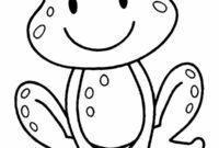 Ausmalbild suesser frosch