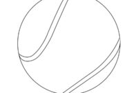 Ausmalbild tennisball