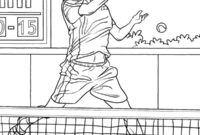 Ausmalbild tennisturnier