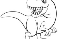 Ausmalbild tyrannosaurus