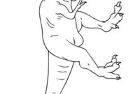 Ausmalbild tyrannosaurus rex