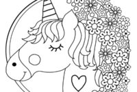 Ausmalbild unicorn