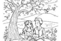 Ausmalbild valentinstag fuer erwachsene