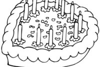 Ausmalbild valentinstag herz kuchen