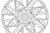 Ausmalbild weihnachtsbaeume mandala