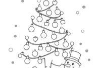 Ausmalbild weihnachtsbeleuchtung in baumform