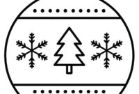Ausmalbild weihnachtskugel fuer kleinkinder