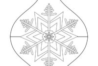 Ausmalbild weihnachtskugel mit stern