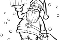 Ausmalbild weihnachtsmann