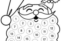 Ausmalbild weihnachtsmann adventskalender