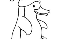 Ausmalbild weihnachtspinguin