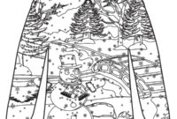 Ausmalbild weihnachtspulli schneemann