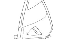 Ausmalbild windsurfer