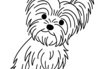 Ausmalbild yorkshire terrier