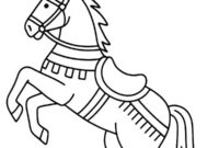 Ausmalbild zirkuspferd
