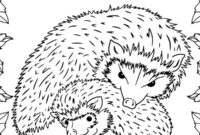 Ausmalbild zwei igel